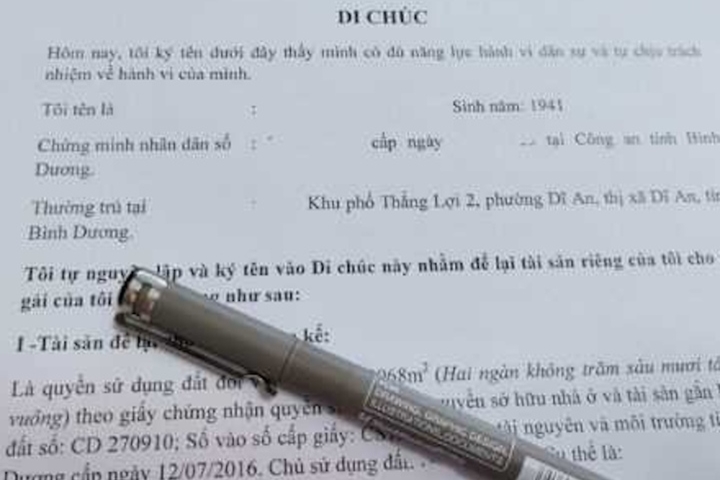 Không có tên trong di chúc đạt được chia tài sản Không mang tên trong di chúc đã đạt được chia tài sản