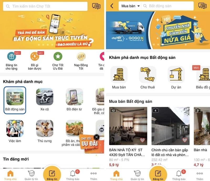 Hướng dẫn cụ thể cách đăng tin bán nhà đất trên chợ tốt