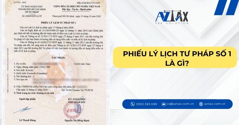 Phiếu lý lịch tư pháp số không giống gì số Phiếu lý lịch tứ pháp số không giống gì số