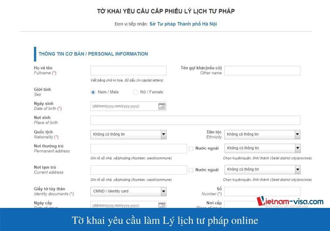 Mẫu tờ khai yêu cầu cấp phiếu lý lịch tư pháp số cùng số tiên tiến nhất năm Mẫu tờ khai yêu thương cầu cấp phiếu lý lịch tứ pháp số với số tiên tiến nhất năm
