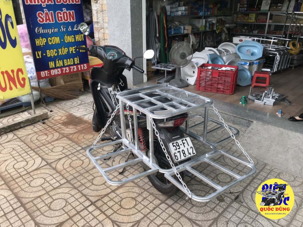 Baga giá đỡ sản phẩm xe máy chào bán nước đi dạo hàng rong Baga giá đỡ sản phẩm xe máy cung cấp nước dạo bước hàng rong